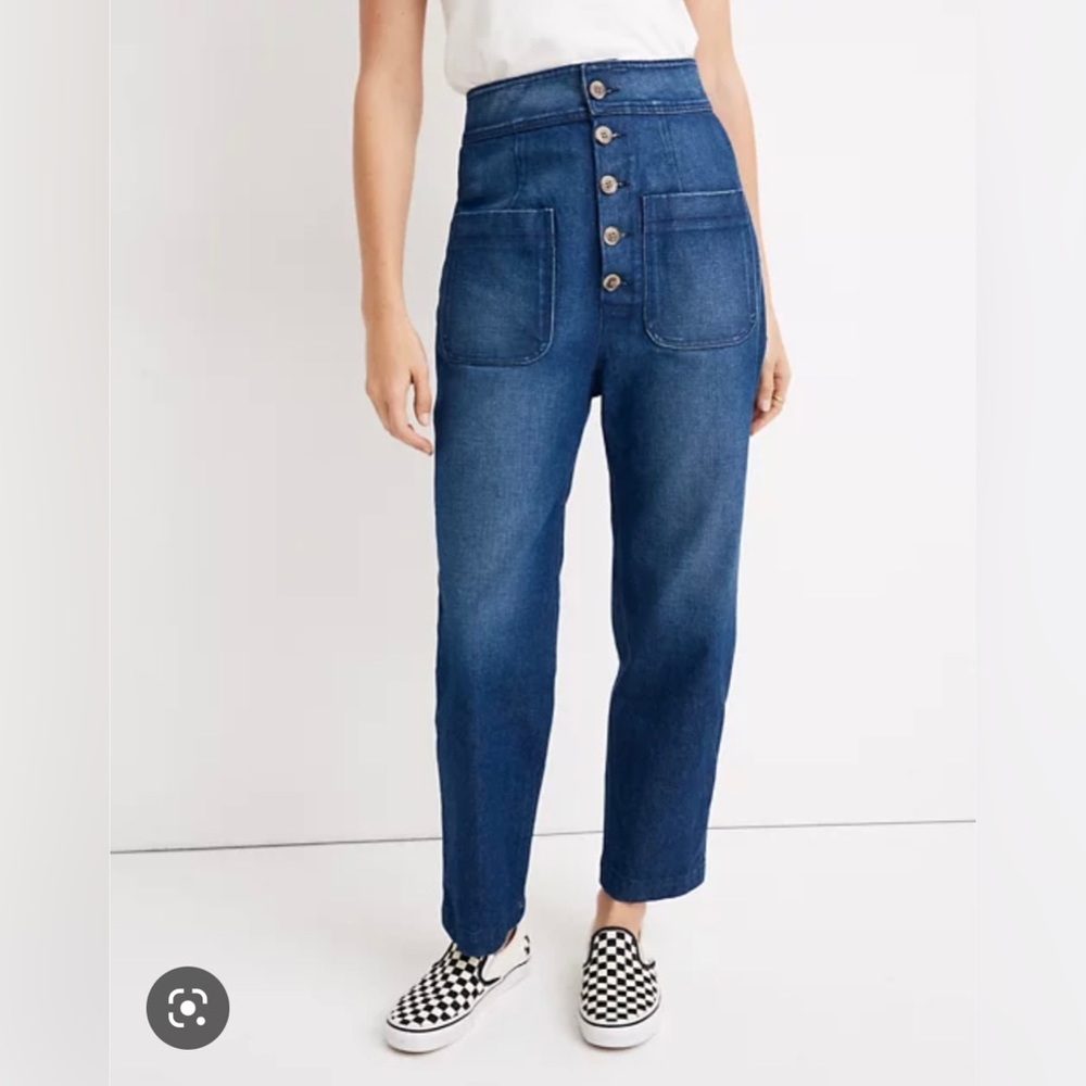 Caron Callahan Emily High-Rise Tapered Jeans
